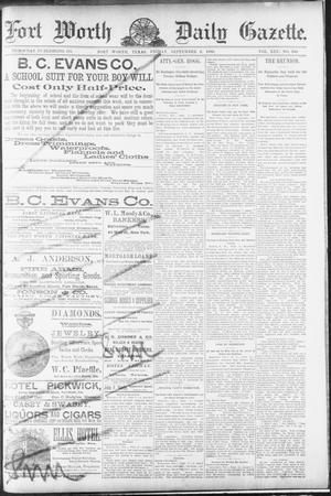 Fort Worth Daily Gazette. (Fort Worth, Tex.), Vol. 13, No. 330, Ed. 1, Friday, September 6, 1889