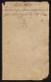 Thumbnail image of item number 1 in: '[Copy of Official Correspondence of 1829]'.