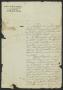 Thumbnail image of item number 1 in: '[Letter from Juan Carraño to the Laredo Alcalde, January 15, 1833]'.