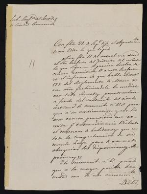 [Letter from José Antonio FLores to the Laredo Alcalde, October 5, 1837]