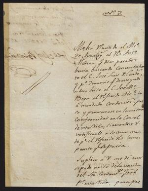 [Letter from José Miguel Benavides to the Laredo Alcalde, February 26, 1827]