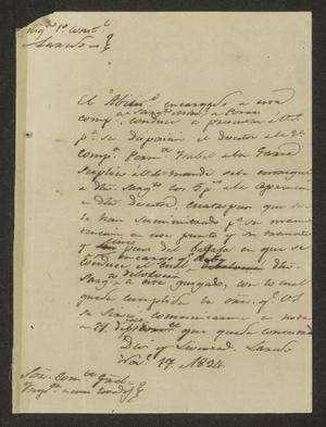 [Letter from the Laredo Alcalde to the Comandante General, November 17, 1834]