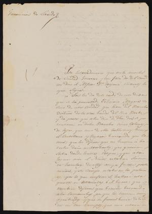 [Correspondence between Manuel Lafuente and the Laredo Alcalde, October 4, 1837]