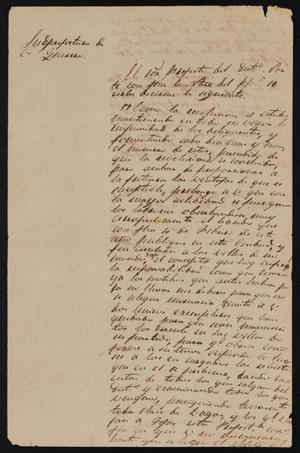 [Letter from a Man Named García to the Laredo Justice of the Peace, December 7, 1840]