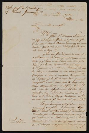 [Letter from Policarzo Martinez to Justice of the Peace Ramón, February 10, 1841]