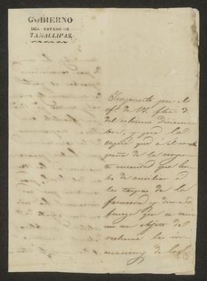 [Letter from Francisco Vital Fernandez to the Laredo Ayuntamiento, January 10, 1833]