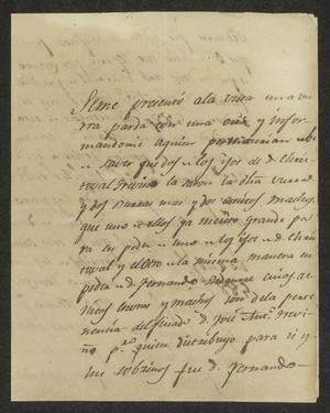[Letter from José Antonio Benavides to the Laredo Alcalde, March 3, 1832]
