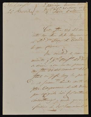 [Letter from Rafael Garcia to the Laredo Alcalde, October 28, 1844]