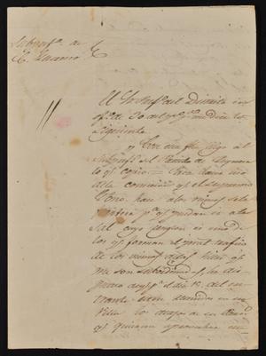 [Letter from Policarzo Martinez to the Laredo Alcalde, October 4, 1844]