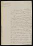 Thumbnail image of item number 1 in: '[Letter from José Antonio Flores to the Laredo Justice of the Peace, July 23, 1838]'.