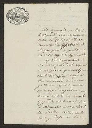 [Letter from Governor Fernandez to the Laredo Ayuntamiento, September 8, 1833]