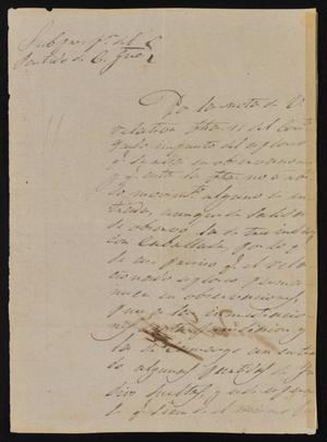 [Letter from Indro García to the Laredo Alcalde, March 14, 1844]