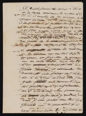 [Rough Draft of a Letter on Indian Raids]