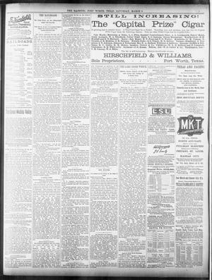 Fort Worth Daily Gazette. (Fort Worth, Tex.), Vol. 14, No. 147, Ed. 1, Saturday, March 8, 1890