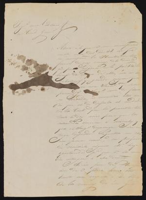 [Letter from José María Flores to the Laredo Alcalde, August 24, 1837]