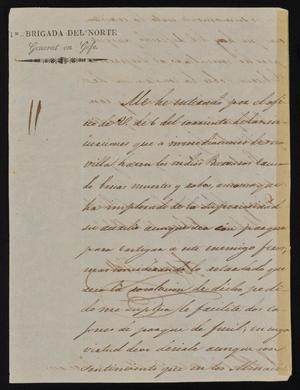 [Letter from General Adrián Wall to the Laredo Alcalde, February 12, 1844]