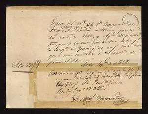 [Receipt for Thirty Pesos from José Miguel Benavides]