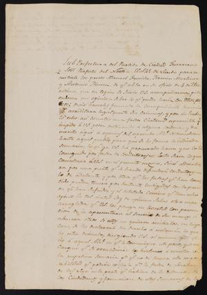[Letter from José Antonio Flores to the Laredo Alcalde, November 23, 1837]