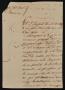 Thumbnail image of item number 1 in: '[Letter from Ignacio García to the Laredo Ayuntamiento, November 21, 1843]'.