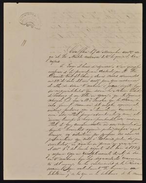 [Letter from Andrés de Saldaña to the Laredo Alcalde, March 4, 1844]