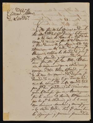 [Letter from C. Bravo to the Laredo Alcalde, January 23, 1843]