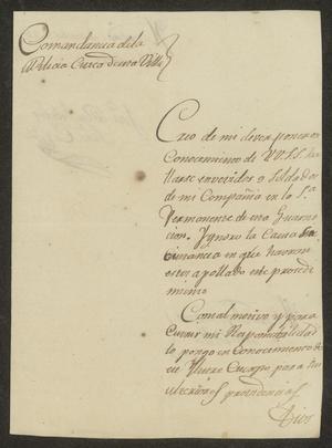 [Letter from the Comandante Militar to the Laredo alcalde, July 29, 1833]