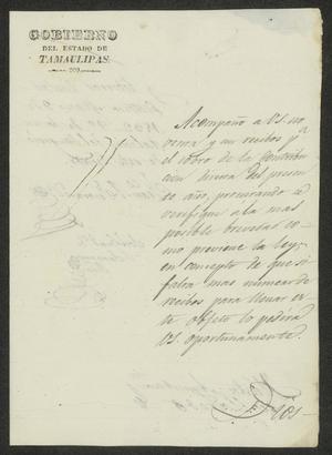 [Letter from the Governor to the Laredo Alcalde, March 3, 1832]