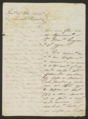 [Letter from Eduardo Davila to the Laredo Ayuntamiento, December 13, 1834]