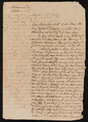 [Letter from José Francisco de la Garza to the Laredo Ayuntamiento, November 19, 1835]