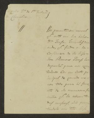 [Letter from Felipe Garcia to the Laredo Alcalde, April 9, 1834]