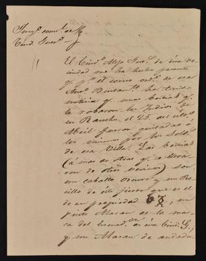 [Letter from Felipe Peña to Alcalde Benavides, May 13, 1844]