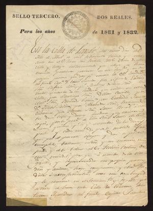 Primary view of object titled '[Account of the Heirs of Tomás Sánchez in Court]'.