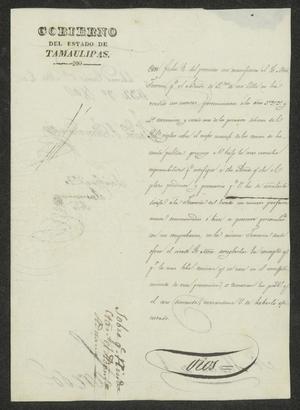 [Letter from the Governor to the Laredo, March 8, 1832]