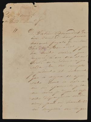 [Letter from Felipe Peña to the Laredo Alcalde, June 16, 1844]