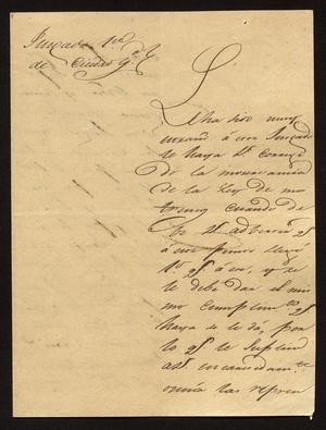 [Letter from José María Canales to the Laredo Alcalde, November 11, 1831]