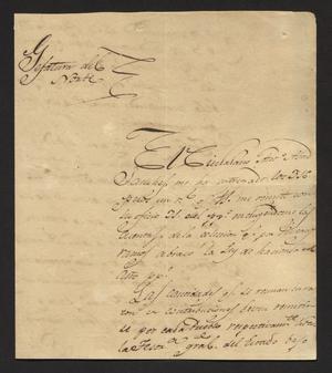 [Letter from Juan Molano to the Alcalde in Laredo, April 6, 1829]