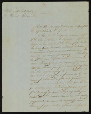 [Letter from Policarzo Martinez to the Laredo Justice of the Peace, August 4, 1841]