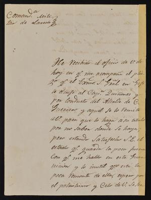 [Letter from Pedro Rodriguez to the Laredo Alcalde, March 10, 1842]