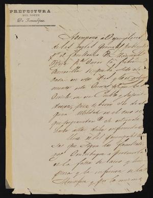 [Letter from Jesus Cárdenas to Justice of the Peace Ramón, October 28, 1841]