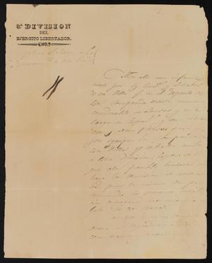 Primary view of [Letter from Rafael Uribe to the Laredo Ayuntamiento, January 20, 1839]]