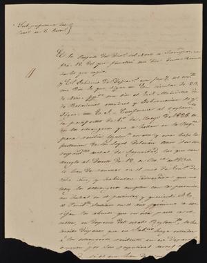 [Letter from Rafael Uribe to the Laredo Ayuntamiento, January 4, 1843]