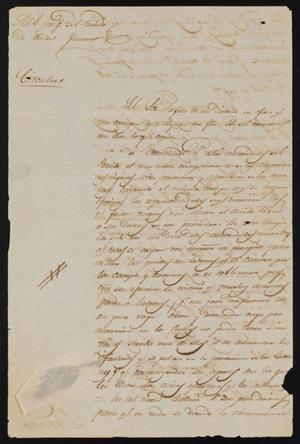 [Circular from Policarzo Martinez to the Laredo Justice of the Peace, May 26, 1841]
