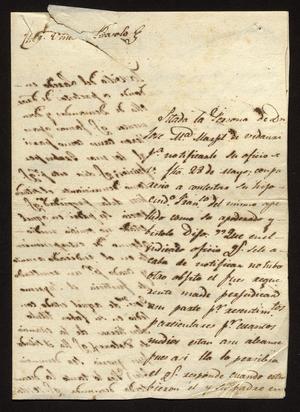 [Letter from Rafael Villarreal to the Laredo Alcalde, July 7, 1829]