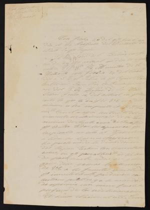 [Letter from José Antonio Flores to the Laredo Justice of the Peace, November 6, 1838]