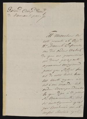 [Letter from Estevan Telles to the Laredo Justice of the Peace, August 8, 1838]