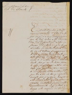 [Letter from Agustin Soto to the Laredo Alcalde, February 16, 1842]