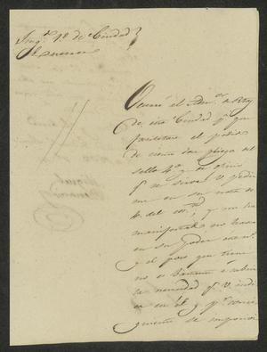 [Letter from Miguel Benavides to the Laredo Alcalde, June 8, 1832]
