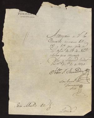 [Letter from Francisco Vital Fernandez to the Laredo Alcalde, December 10, 1831]