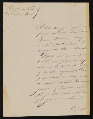[Letter from Alejo Gutierrez to the Laredo Justice of the Peace, June 8, 1841]