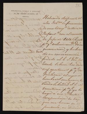 [Letter from Martín Perfecto de Cos to the Laredo Ayuntamiento, May 28, 1835]